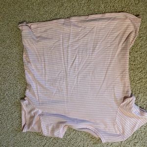 Pink and white striped shirt